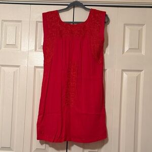 Women’s red dress